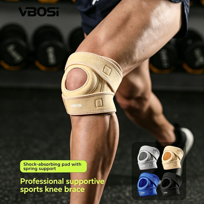 Genouillères Stabilisatrices de Fitness – Support de Compression Ajustable pour Soulagement des Douleurs Articulaires, Arthrite et Récupération du Ménisque